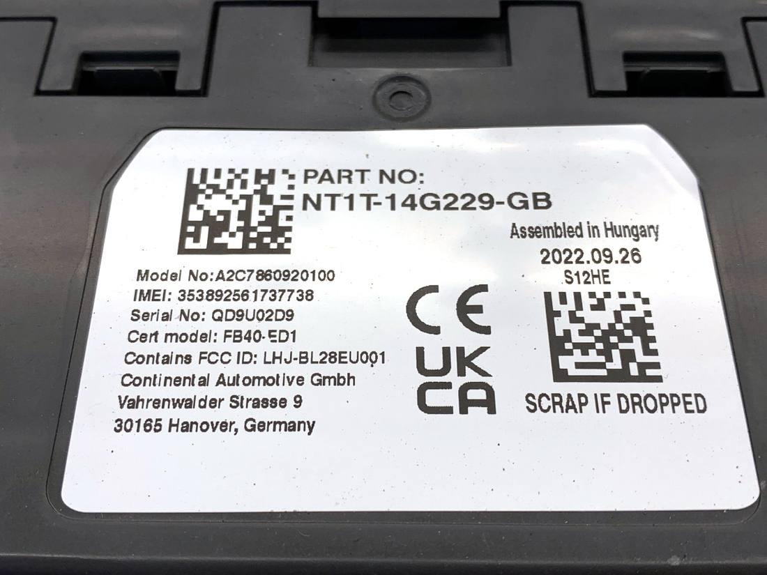 Блок керування модуль Ford Transit Courier NT1T-14G229-GB — фото деталі 4
