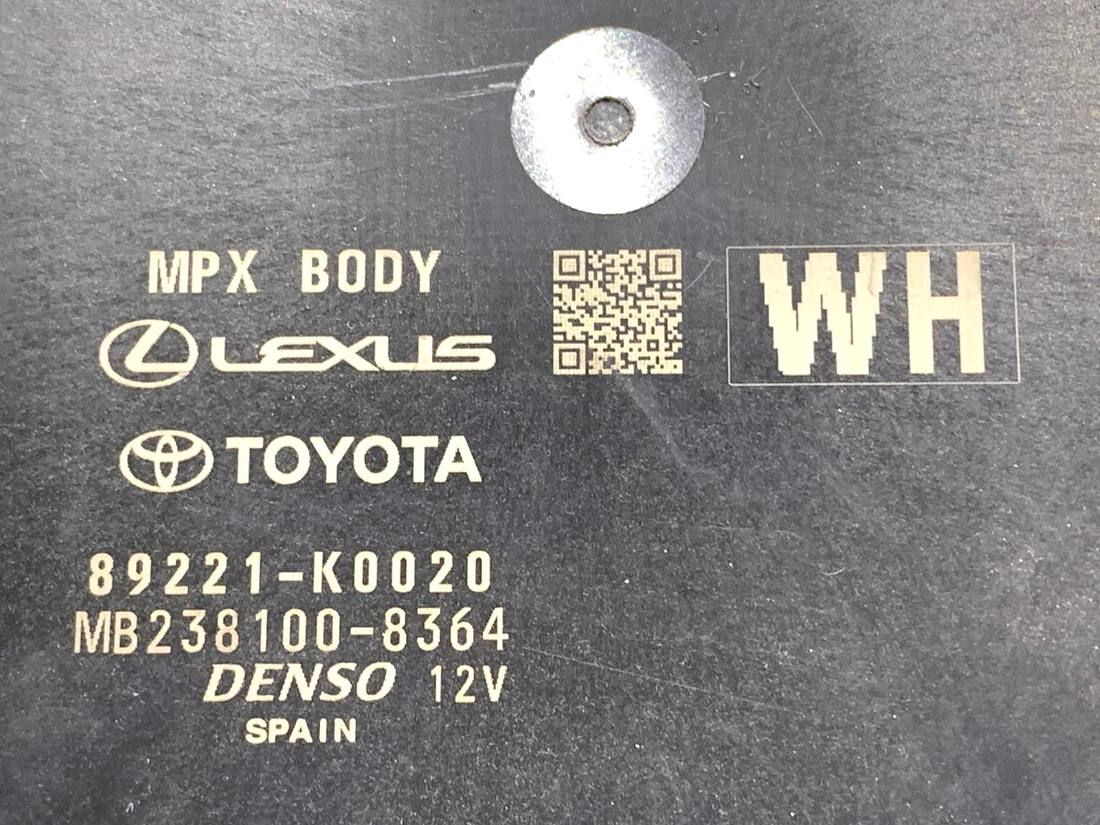 Блок керування модуль Toyota Yaris 3 89221-K0020 — фото деталі 6
