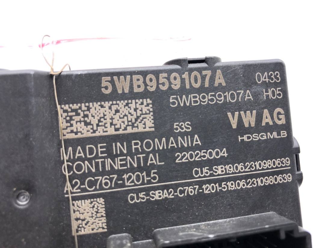Блок керування модуль Skoda Octavia 4 5WB959107A — фото деталі 3