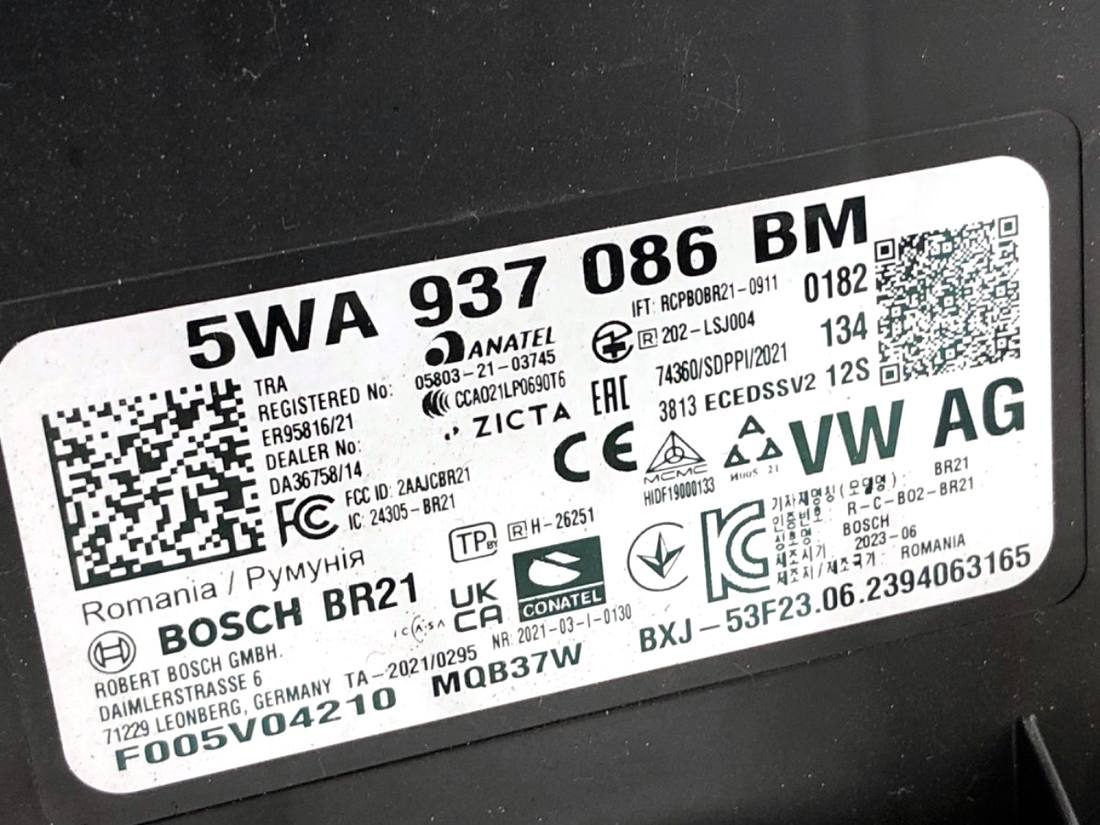Блок керування модуль Skoda Octavia 4 5WA937086BM — фото деталі 4