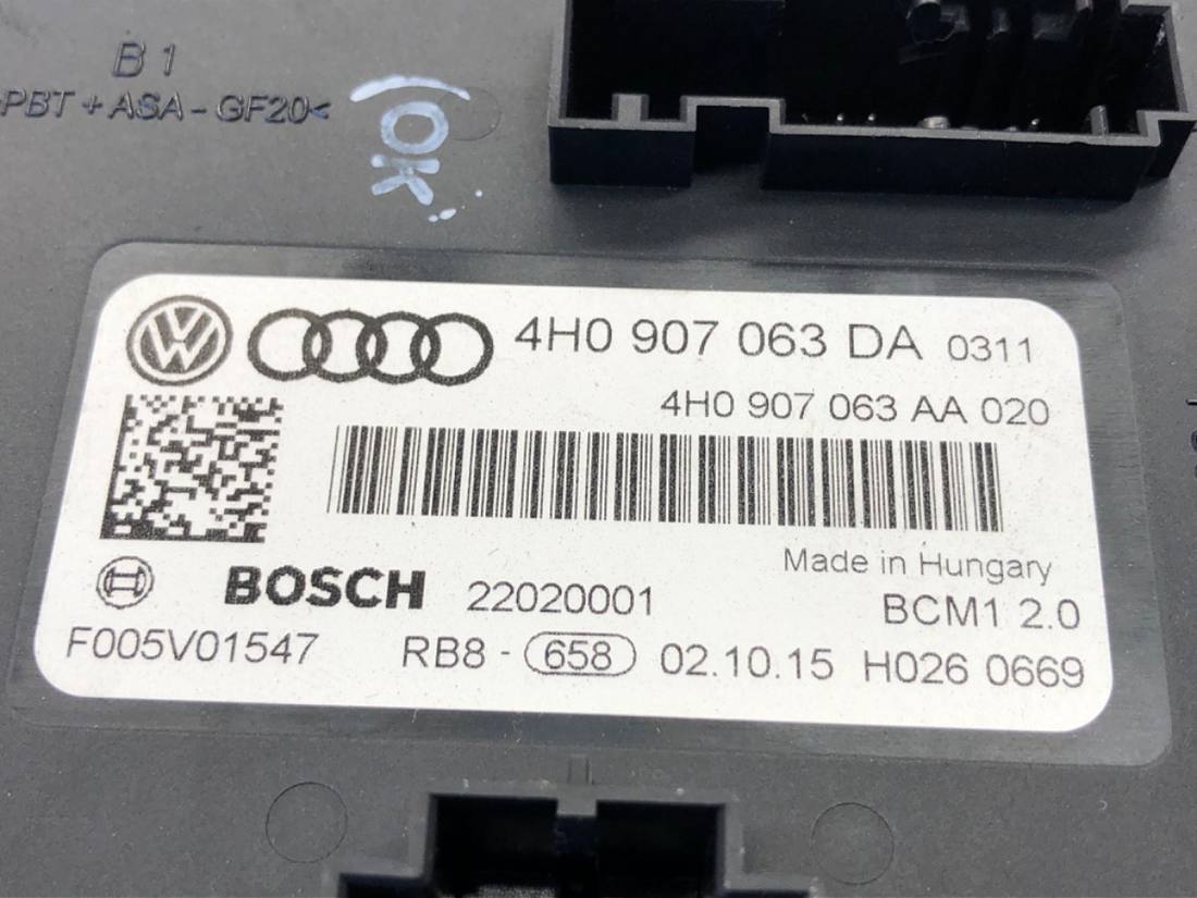 Блок управления модуль Volkswagen Touareg 4H0907063DA — фото детали 4