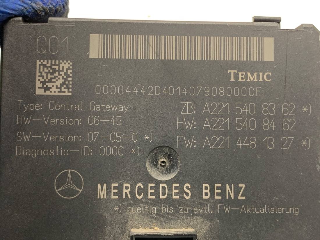 Блок керування модуль Mercedes S W221 A2215408362 — фото деталі 4