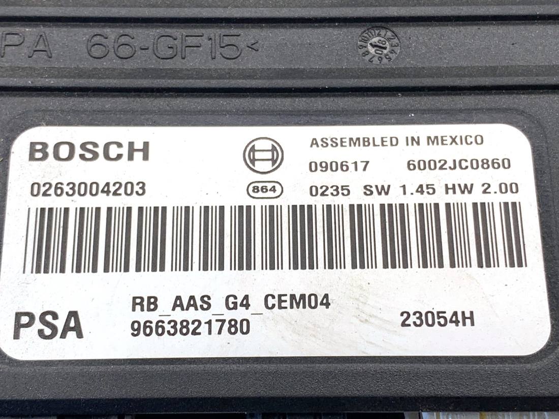 Блок керування модуль Citroen C5 9663821780 — фото деталі 5