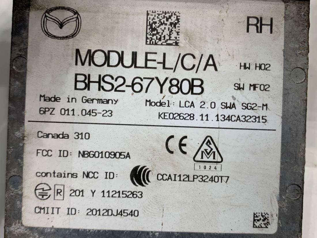 Блок управления модуль Mazda 3 BHS2-67Y80B — фото детали 4