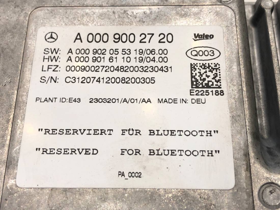 Блок керування модуль Mercedes GLE V167 A0009002720 — фото деталі 5
