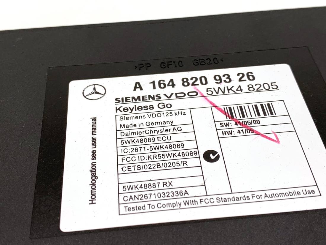 Блок керування модуль Mercedes GL X164 1648209326 — фото деталі 4