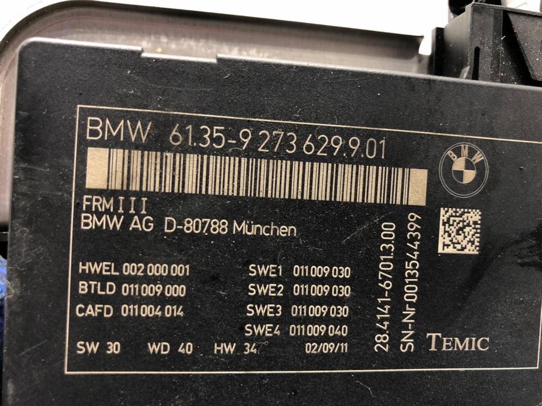 Блок керування модуль BMW 5 F10 9273629 — фото деталі 5
