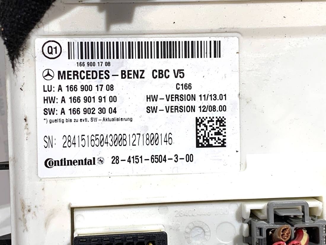 Блок керування модуль Mercedes GL X166 A1669001708 — фото деталі 4