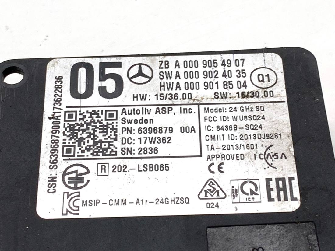Блок керування модуль Mercedes GLA X156 A0009054907 — фото деталі 4