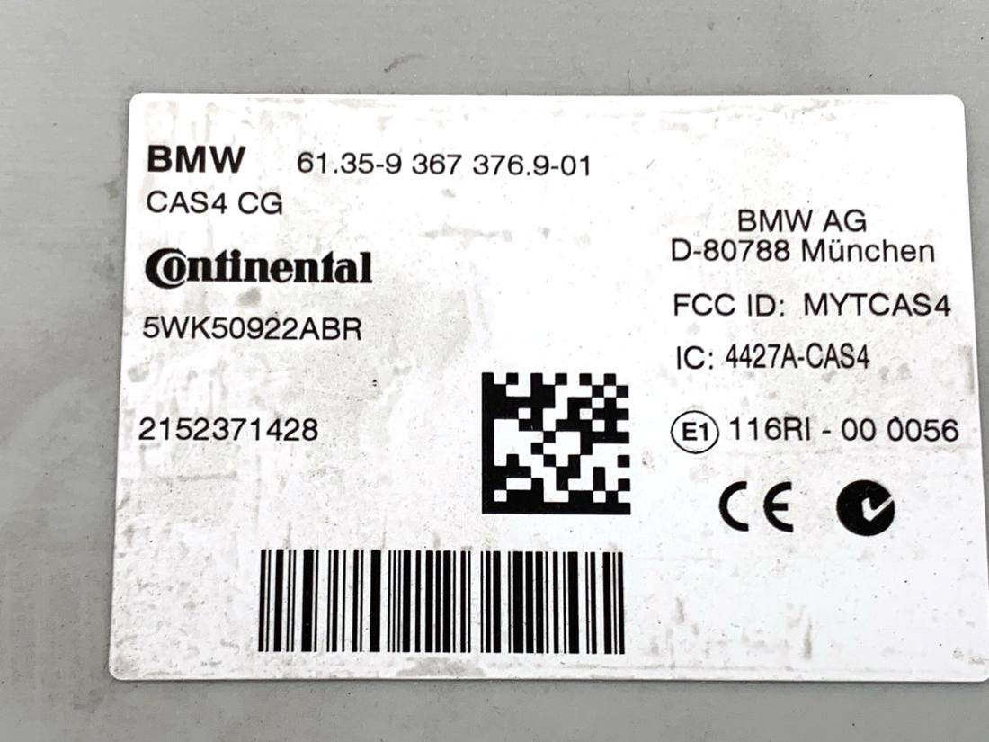 Блок управления модуль BMW 5 F10 9367376 — фото детали 4