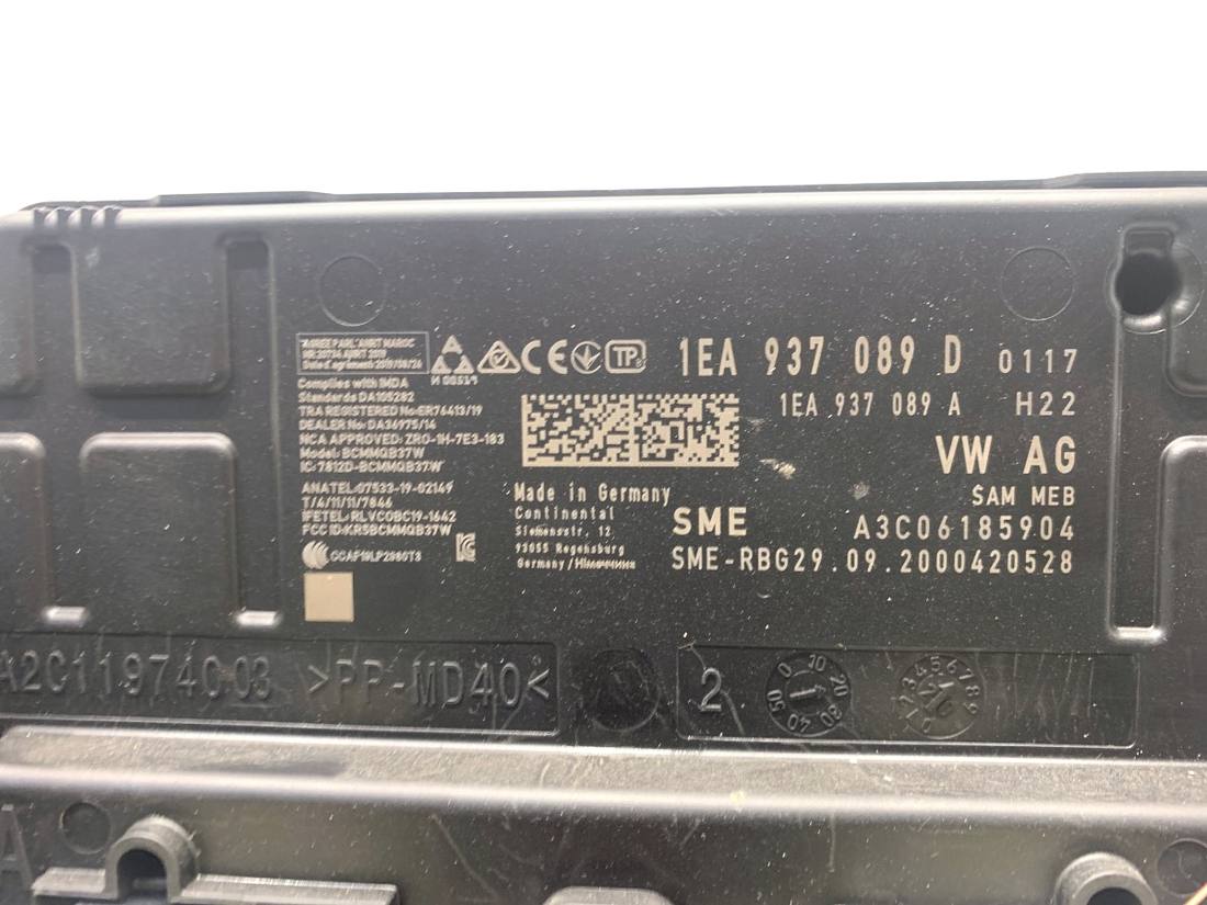 Блок управления модуль Volkswagen ID3 1EA937089D — фото детали 4