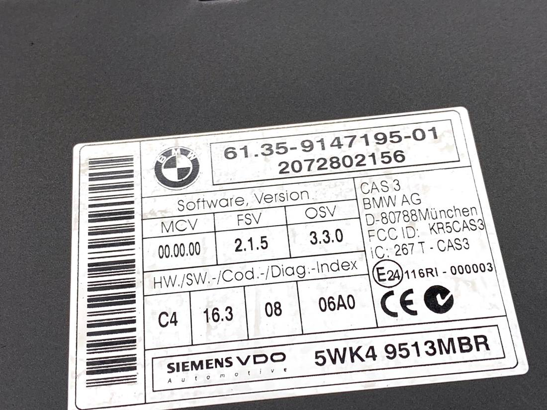 Блок керування модуль BMW 1 E87 9147195 — фото деталі 3