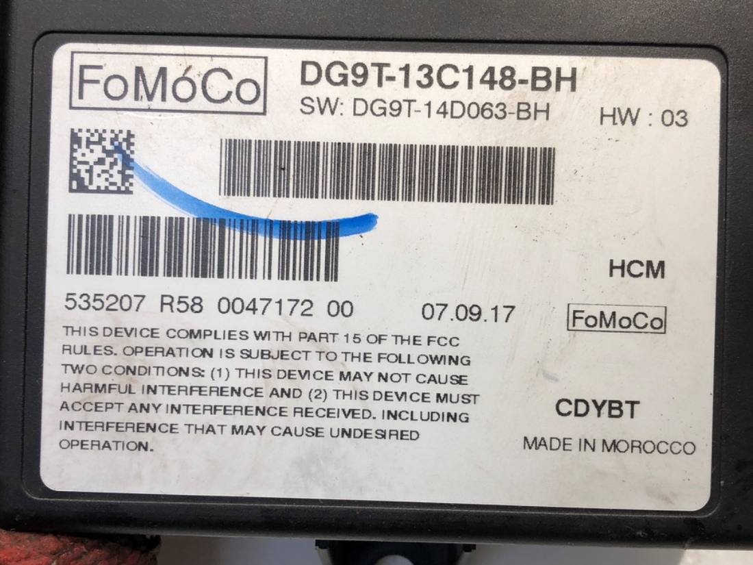 Блок керування модуль Ford Mondeo DG9T-13C148-BH — фото деталі 4