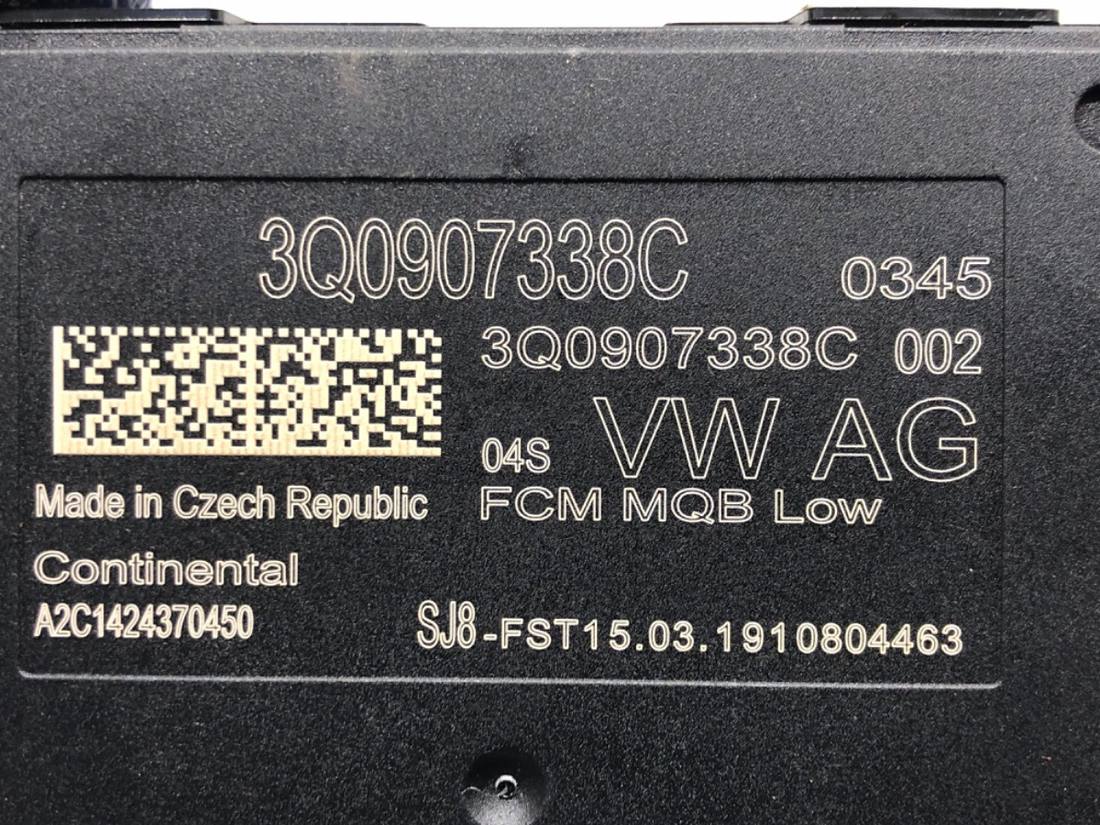 Блок керування модуль Volkswagen Golf 7 3Q0907338C — фото деталі 4