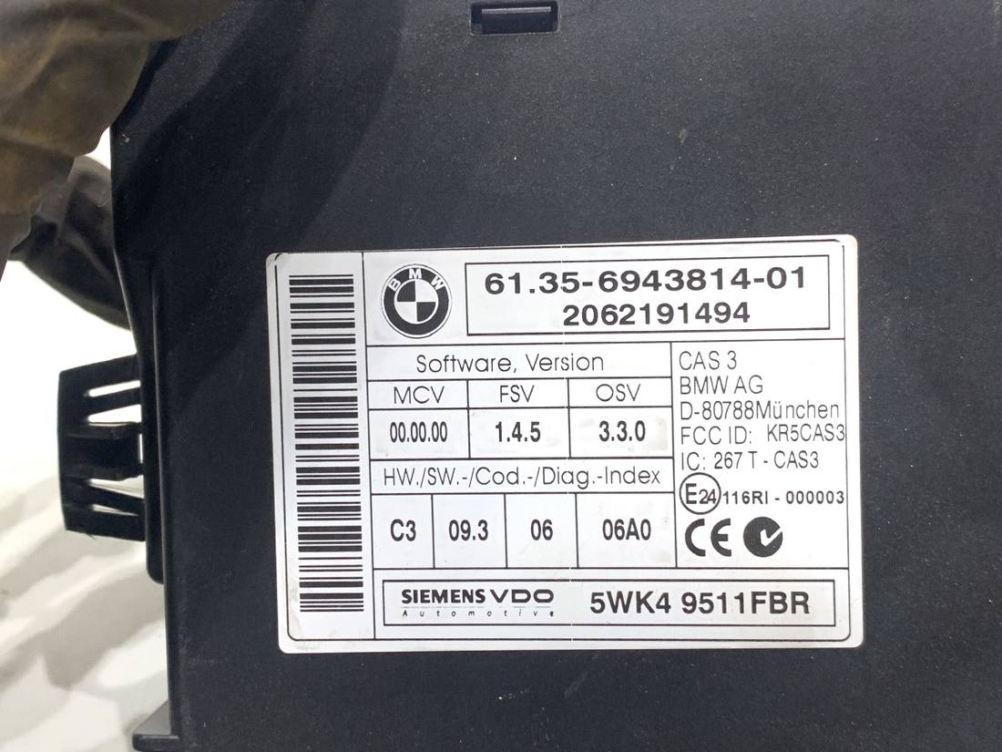 Блок керування модуль BMW 5 E60 6943814 — фото деталі 4