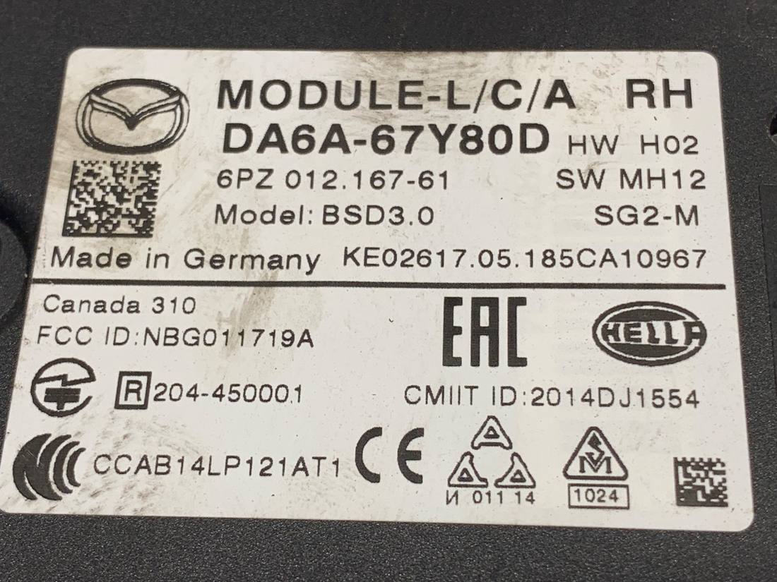 Блок керування модуль Mazda 2 DA6A-67Y80D — фото деталі 4