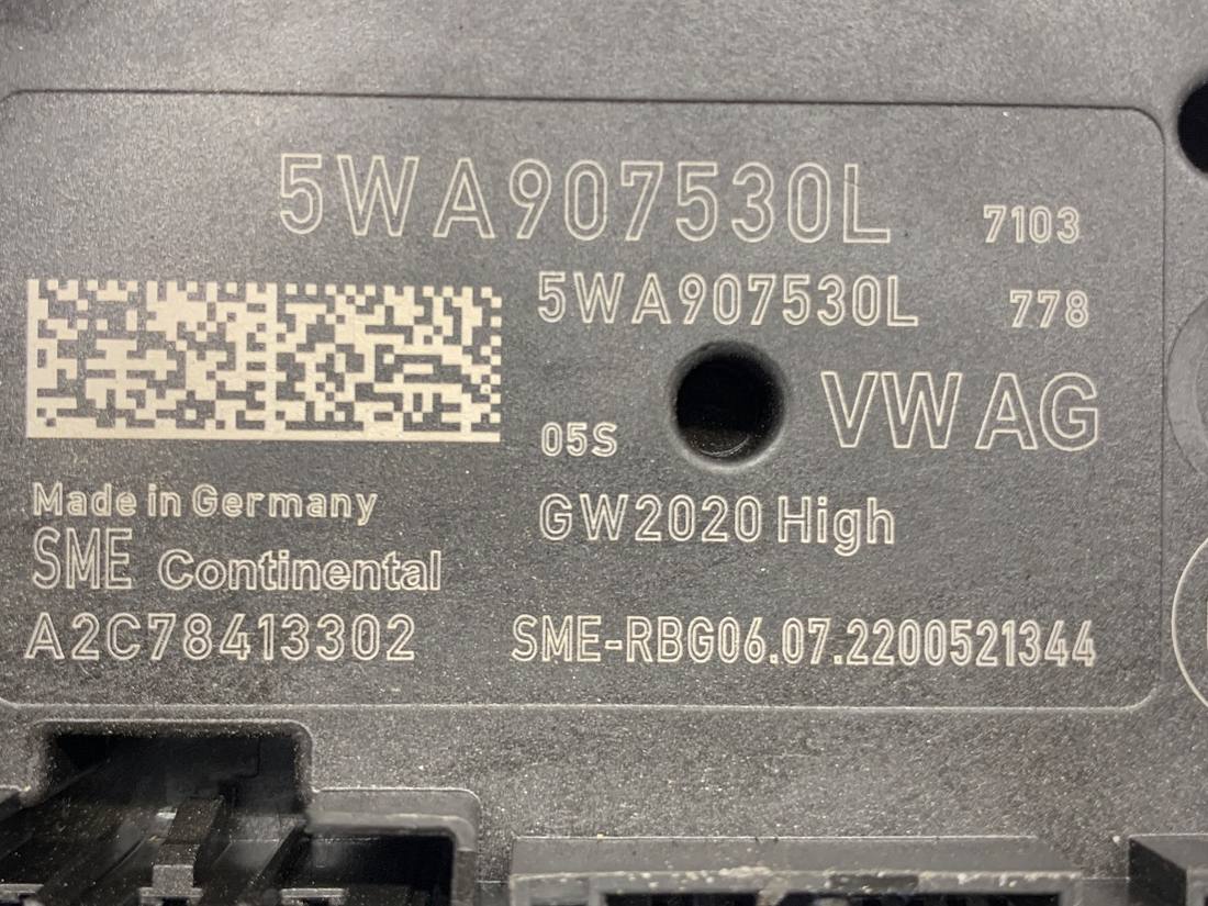 Блок керування модуль Volkswagen Golf 8 5WA907530L — фото деталі 6