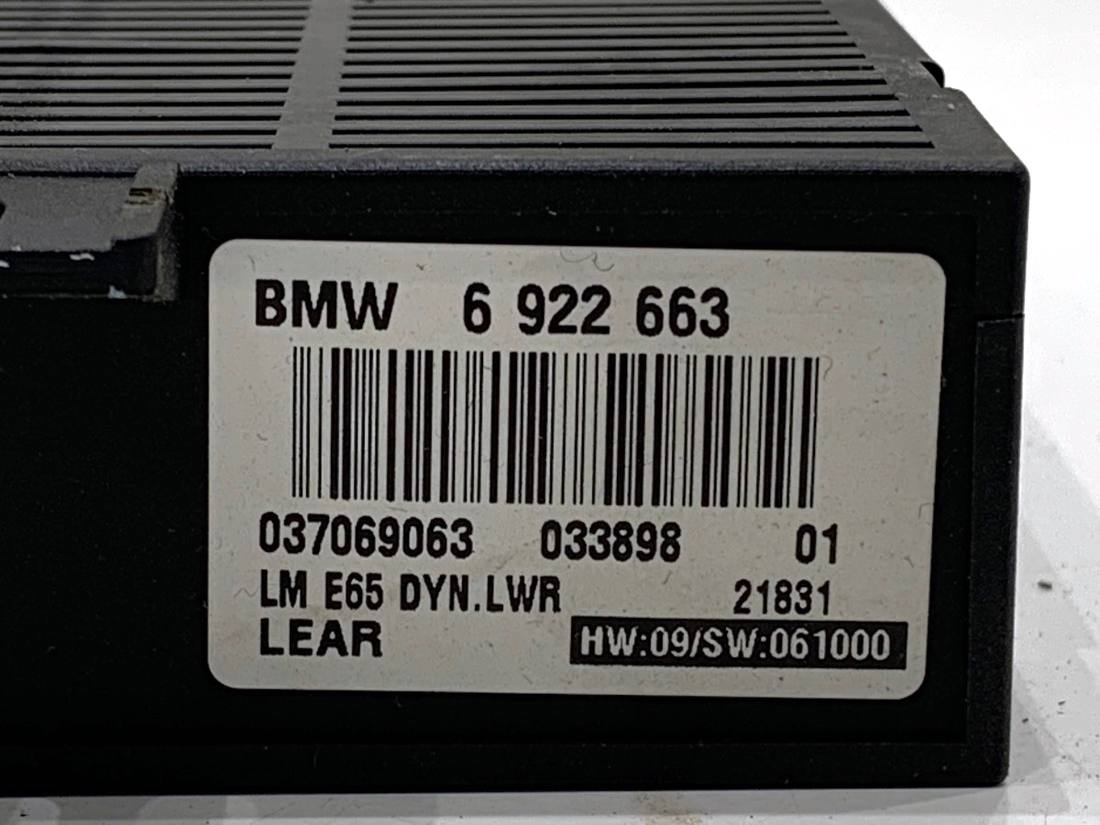 Блок керування модуль BMW 7 E65 6922663 — фото деталі 4