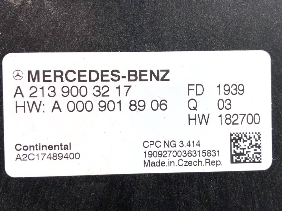 Блок управления модуль Mercedes GLC X253 A2139003217 — фото детали 3