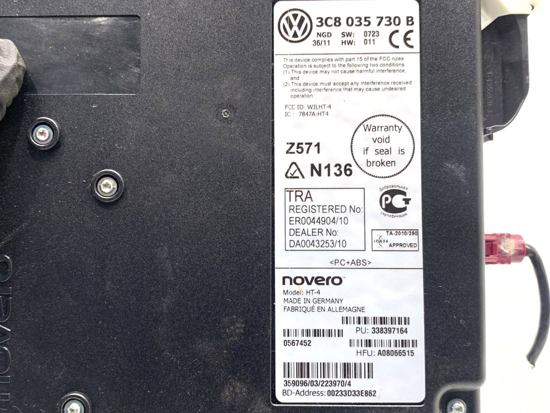 Блок керування модуль Volkswagen Passat B7 3C8035730B — фото деталі 4