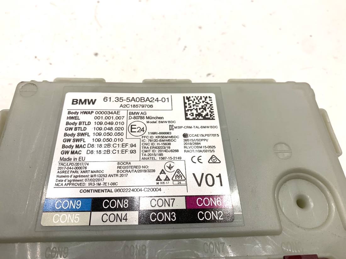 Блок керування модуль BMW 5 G30 5A0BA24 — фото деталі 4