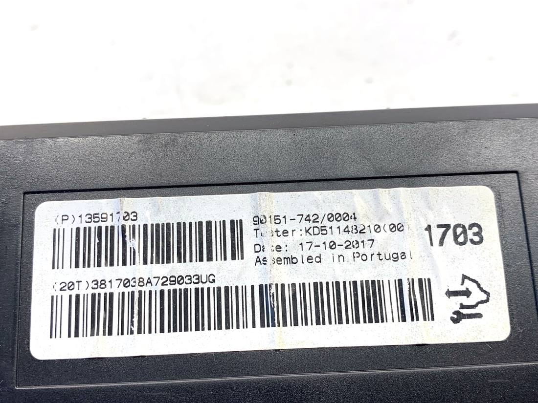 Блок керування модуль Opel Astra J 13591703 — фото деталі 3