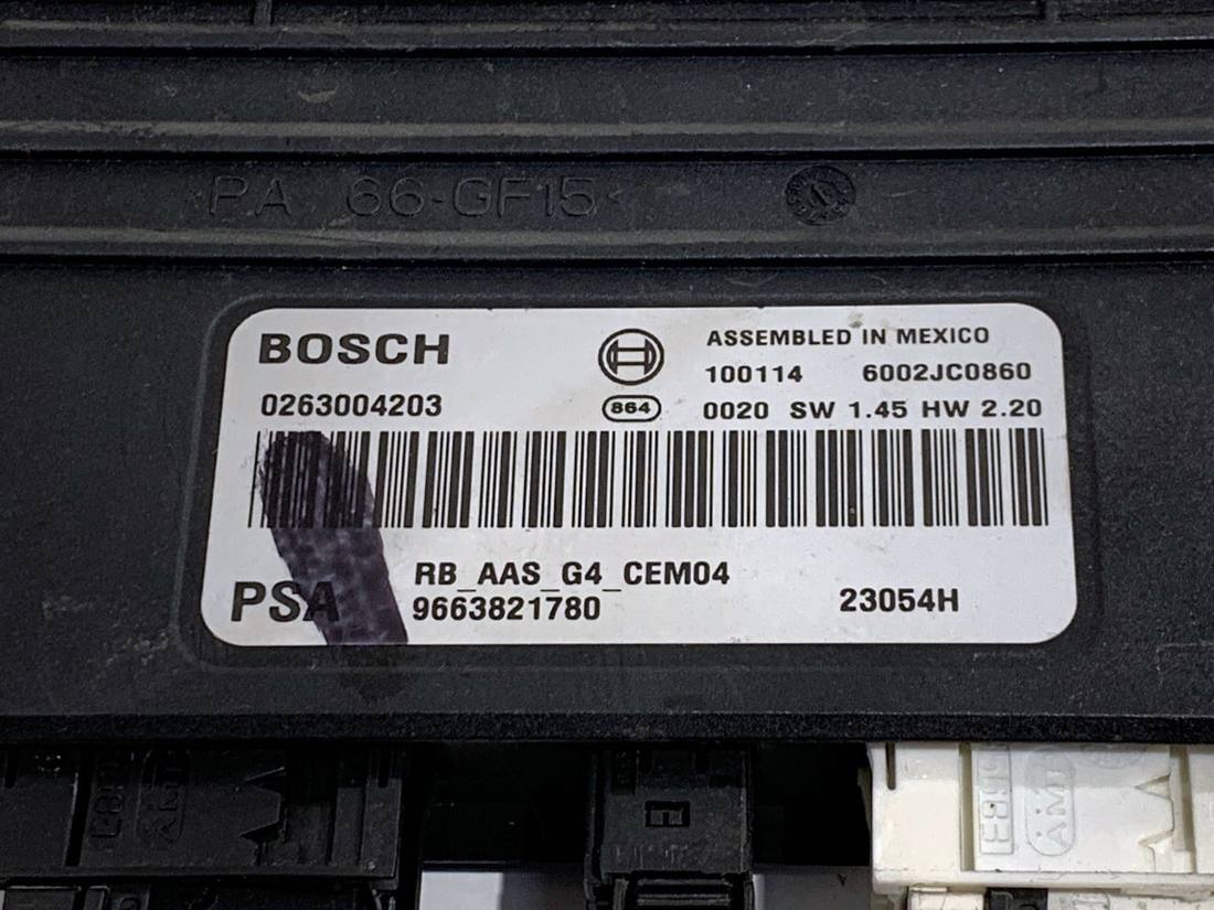 Блок керування модуль Citroen C4 9663821780 — фото деталі 4