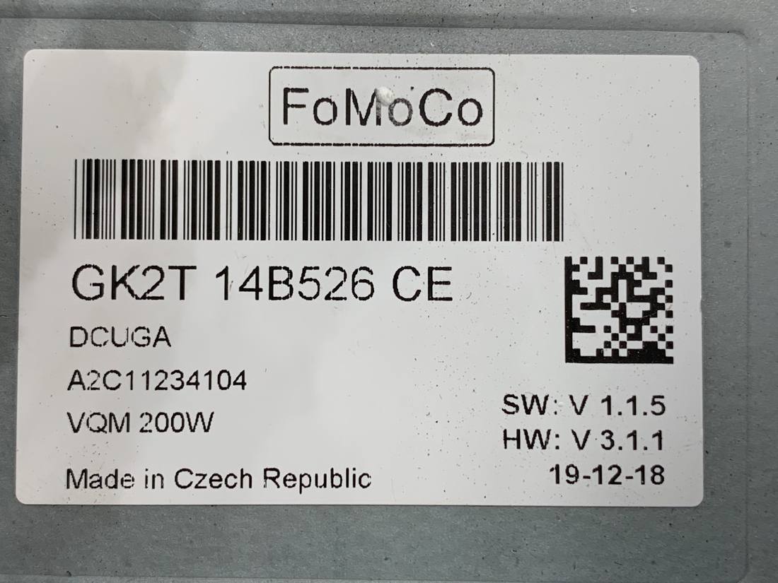Блок керування модуль Ford Transit GK2T-14B526-CE — фото деталі 3