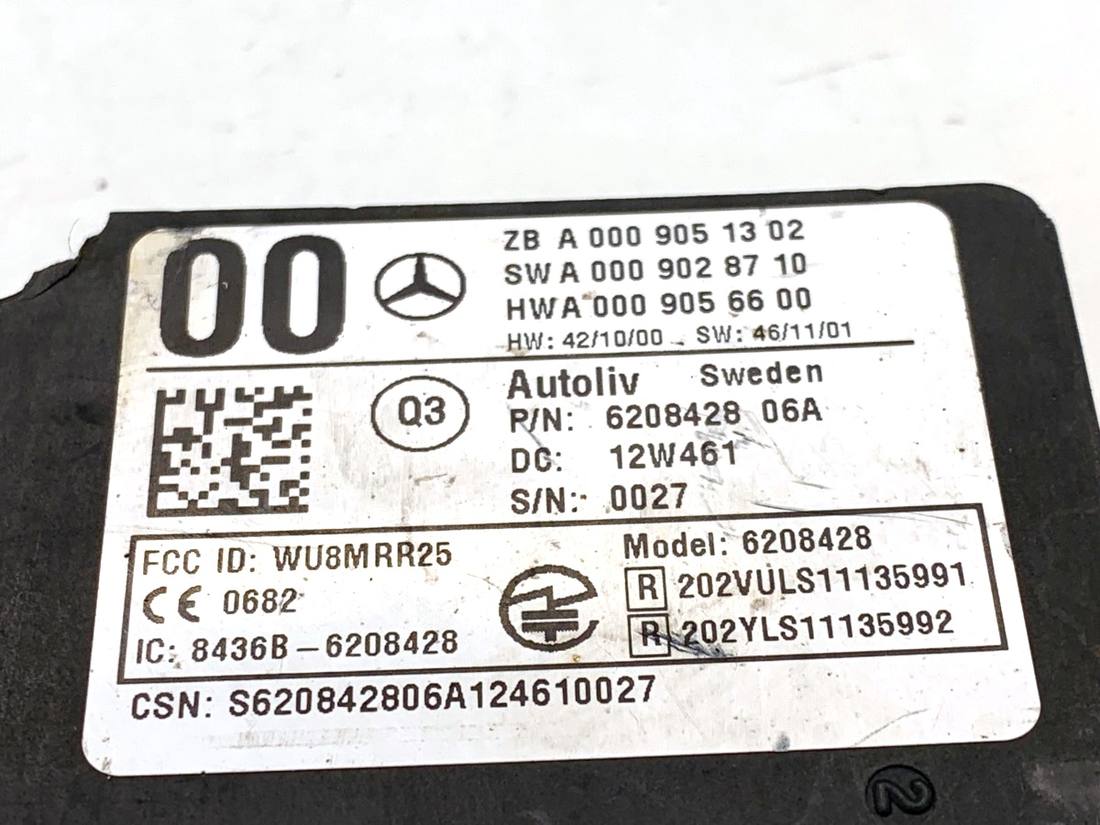 Блок керування модуль Mercedes A W176 A0009051302 — фото деталі 4