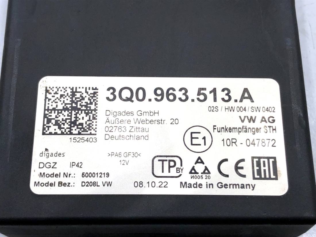 Блок управления модуль Audi A6 C8 3Q0963513A — фото детали 3