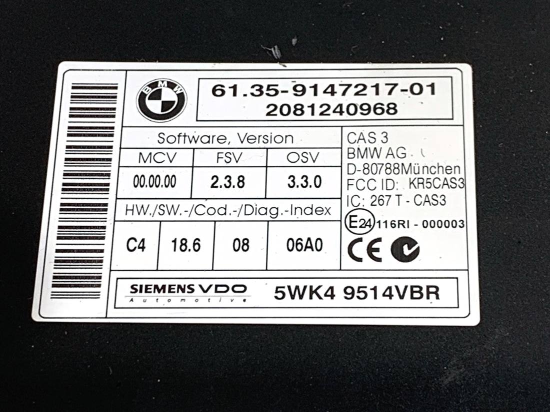Блок керування модуль BMW X6 9147217 — фото деталі 4
