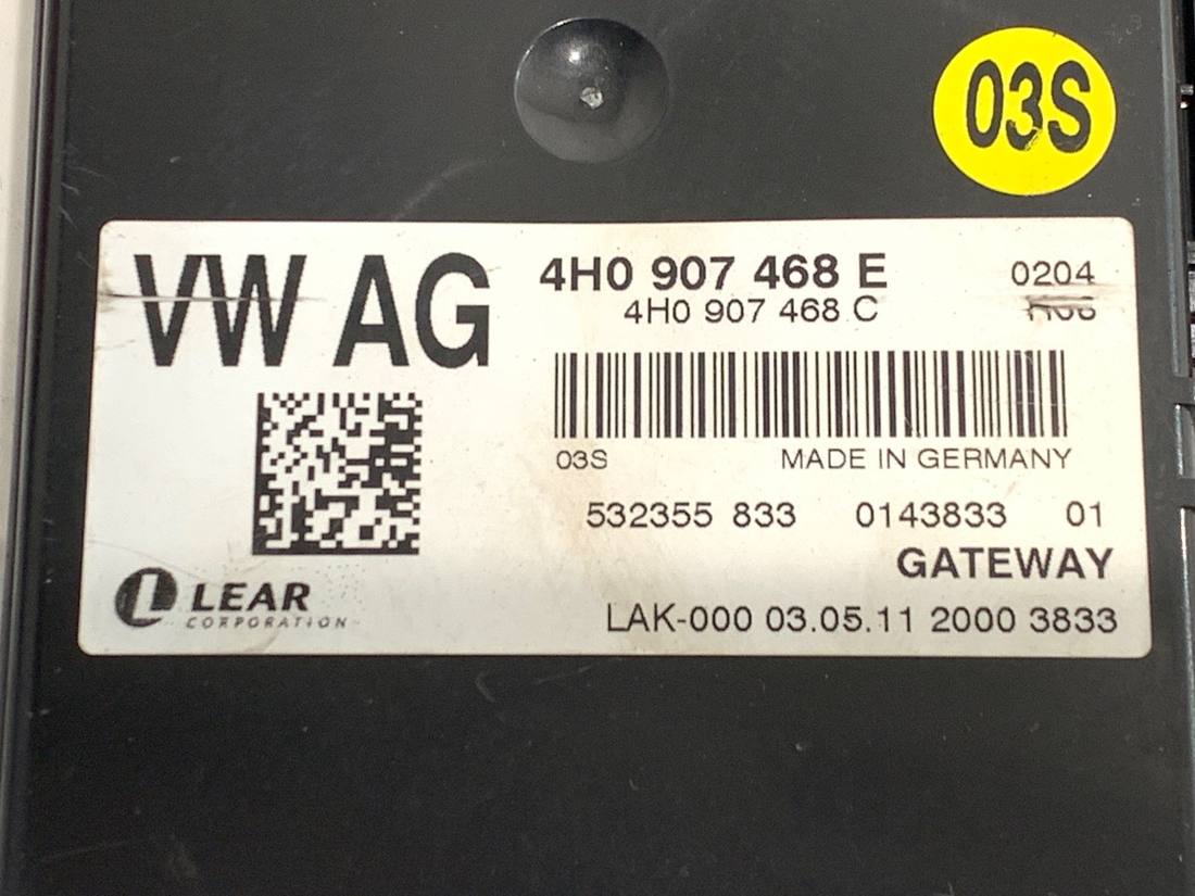 Блок керування модуль Audi A8 D4 4H0907468E — фото деталі 4