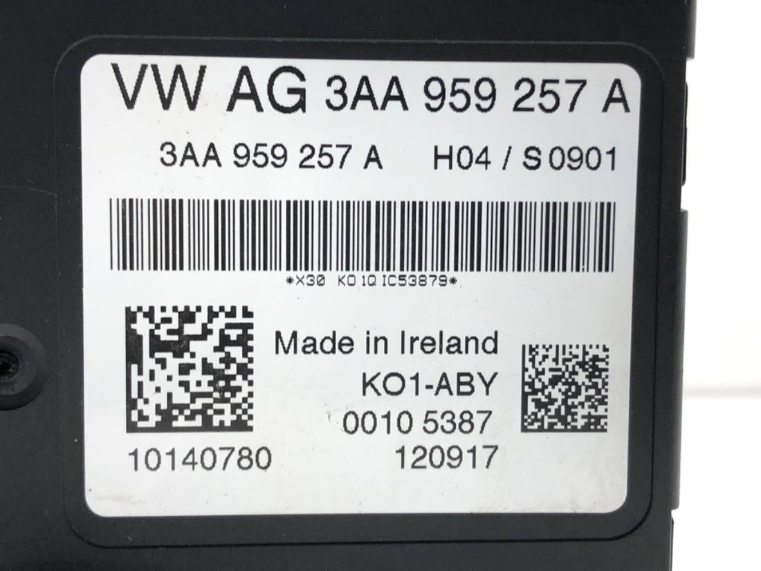 Блок керування модуль Volkswagen Touran 3AA959257A — фото деталі 3