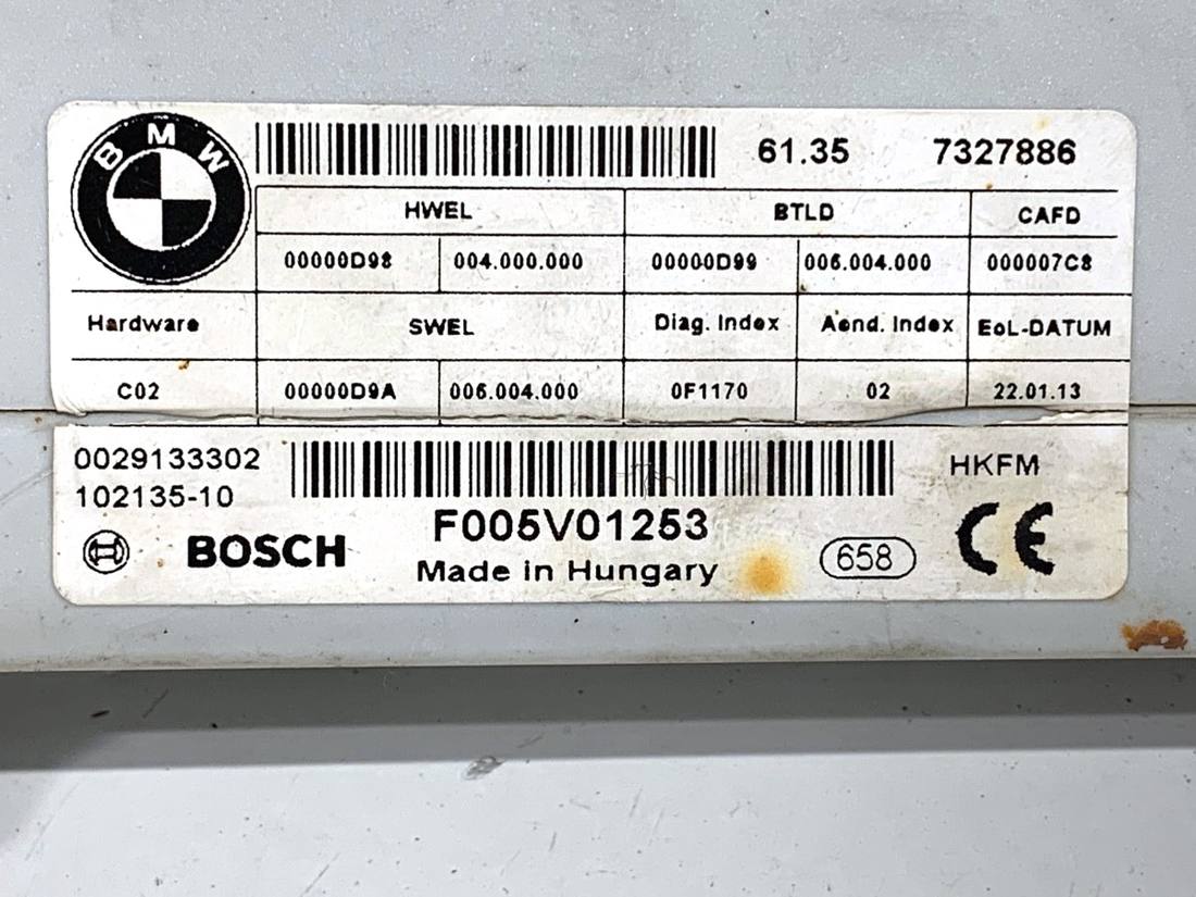 Блок керування модуль BMW 5 F10 7327886 — фото деталі 4