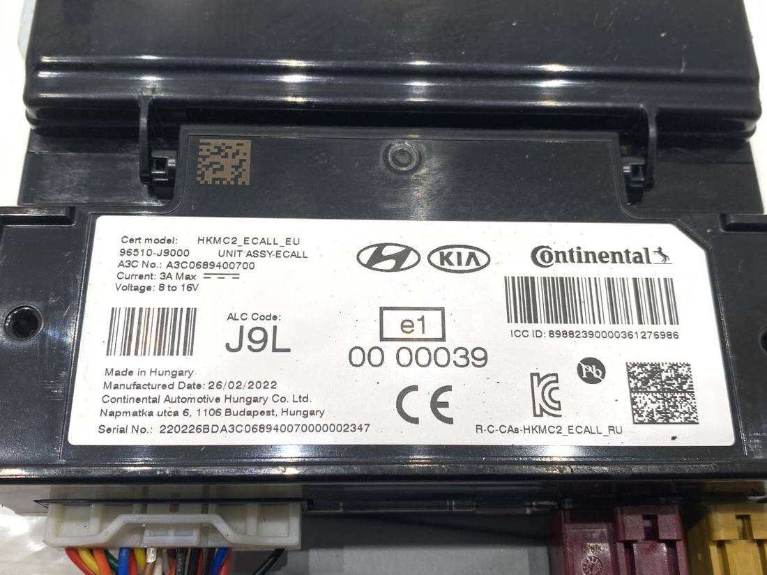 Блок керування модуль Hyundai Kona 96510-J9000 — фото деталі 4