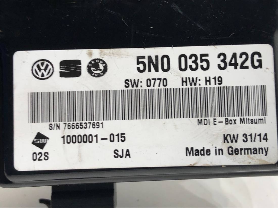 Блок керування модуль Seat Alhambra 5N0035342G — фото деталі 3