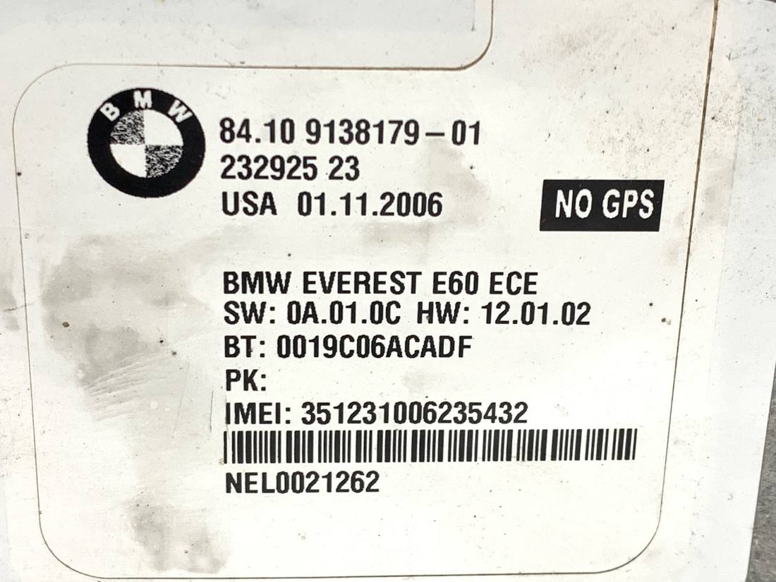 Блок керування модуль BMW 5 E60 9138179 — фото деталі 4