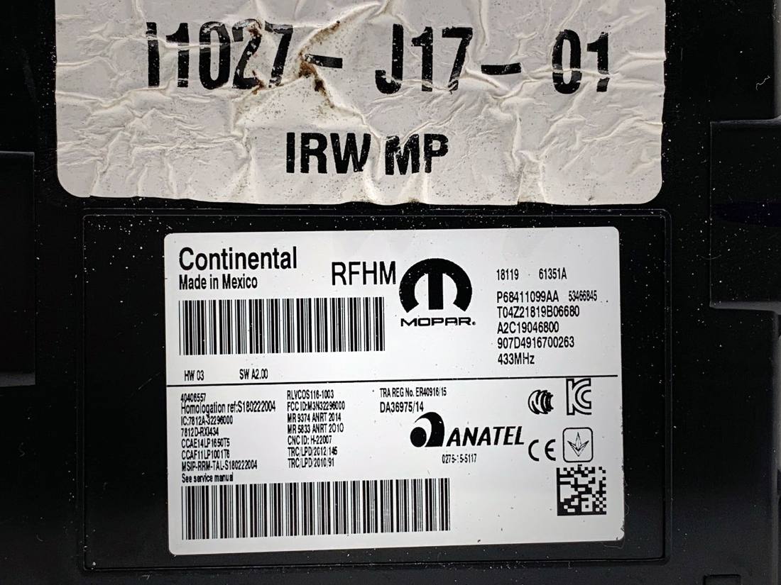 Блок керування модуль Jeep Compass 68411099AA — фото деталі 4
