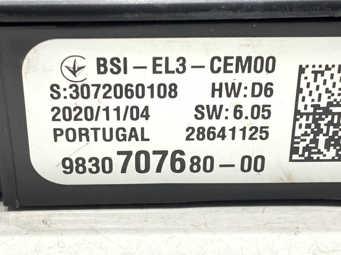 Блок управления модуль Peugeot Partner 9830707680 — фото детали 4
