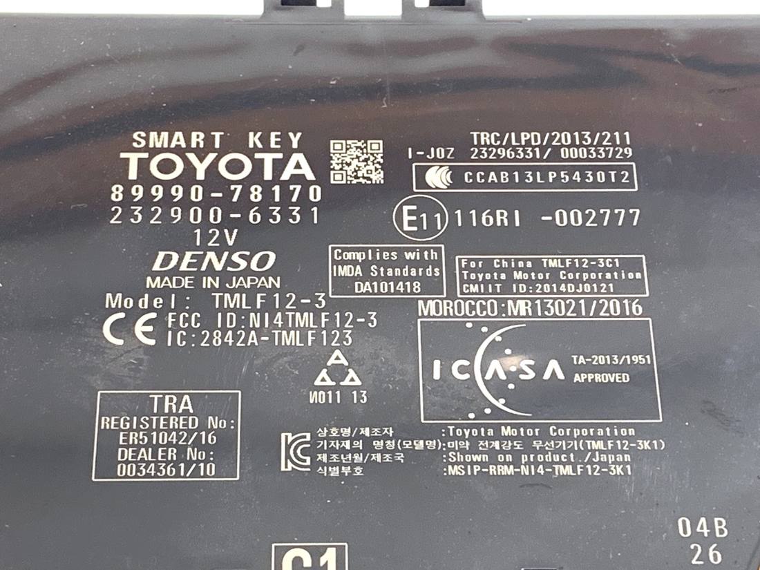 Блок керування модуль Lexus NX 89990-78170 — фото деталі 4