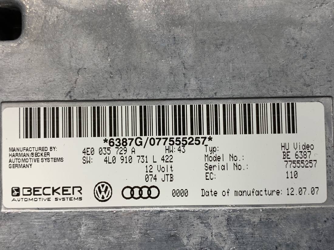 Блок керування модуль Audi Q7 4L0910731L — фото деталі 4