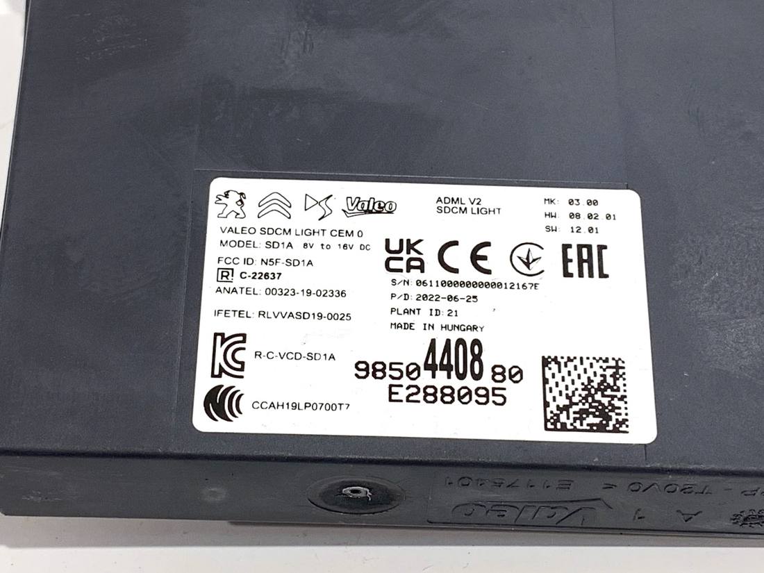 Блок управления модуль Peugeot 308 9850440880 — фото детали 4