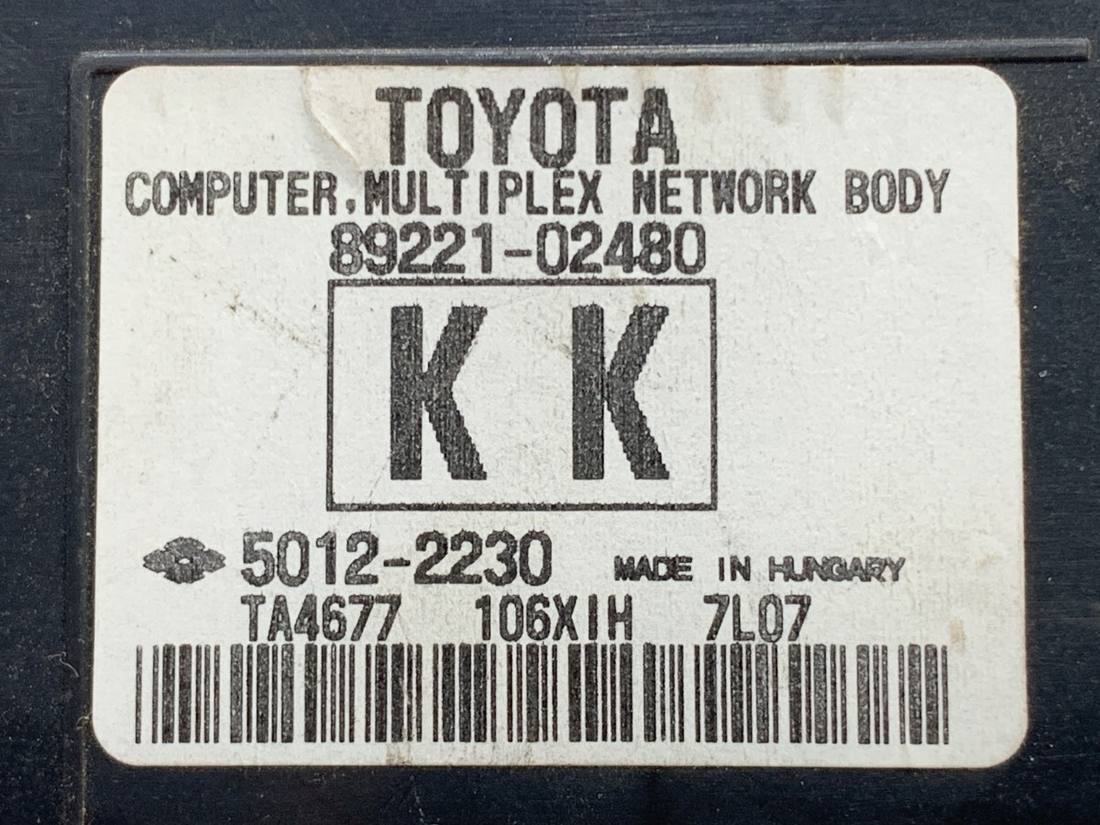 Блок управления модуль Toyota Auris 89221-02480 — фото детали 4