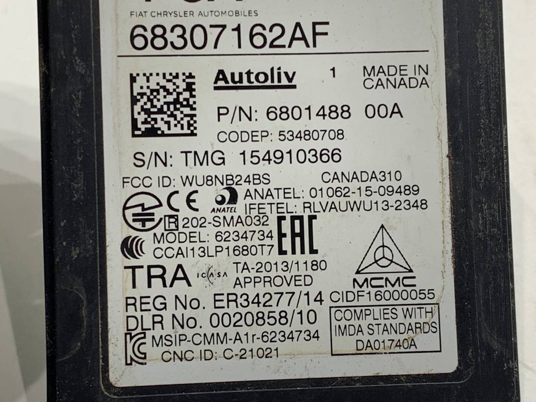 Блок керування модуль Jeep Cherokee 68307162AF — фото деталі 5