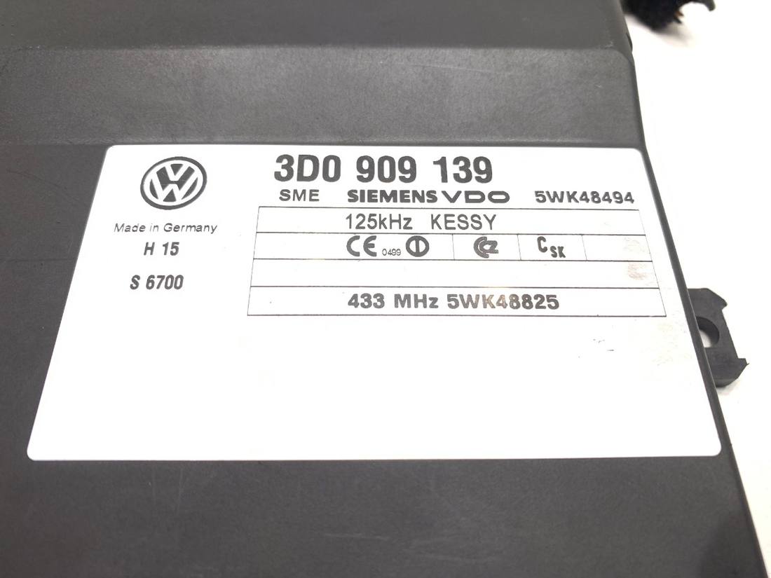 Блок управления модуль Volkswagen Touareg 3D0909139 — фото детали 5