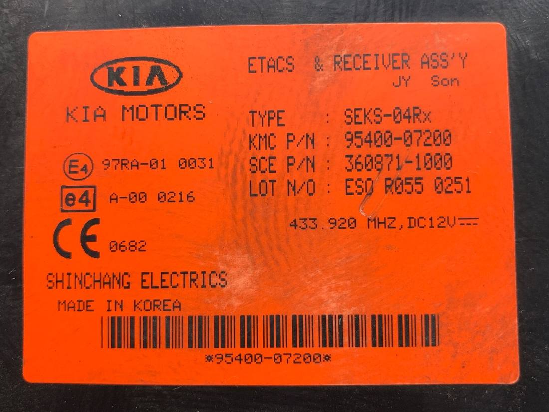 Блок управления модуль Kia Picanto 95400-07200 — фото детали 4