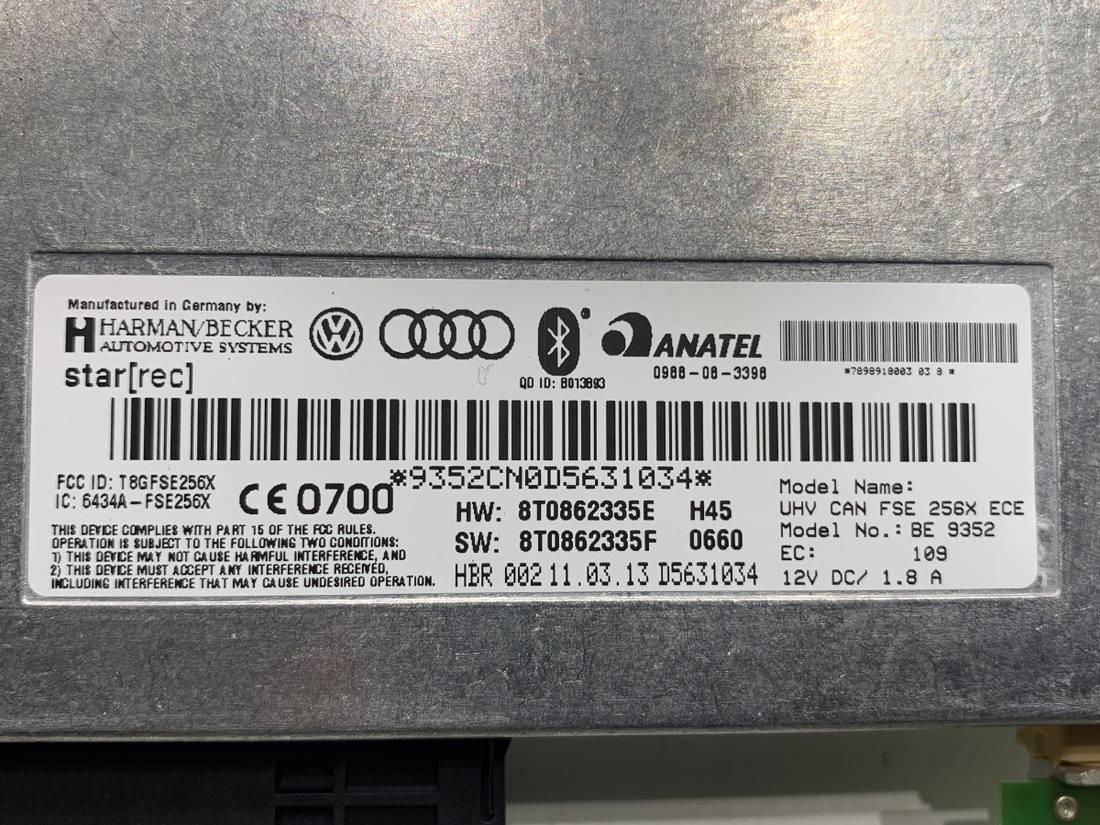 Блок керування модуль Audi A5 8T 8T0862335E — фото деталі 4