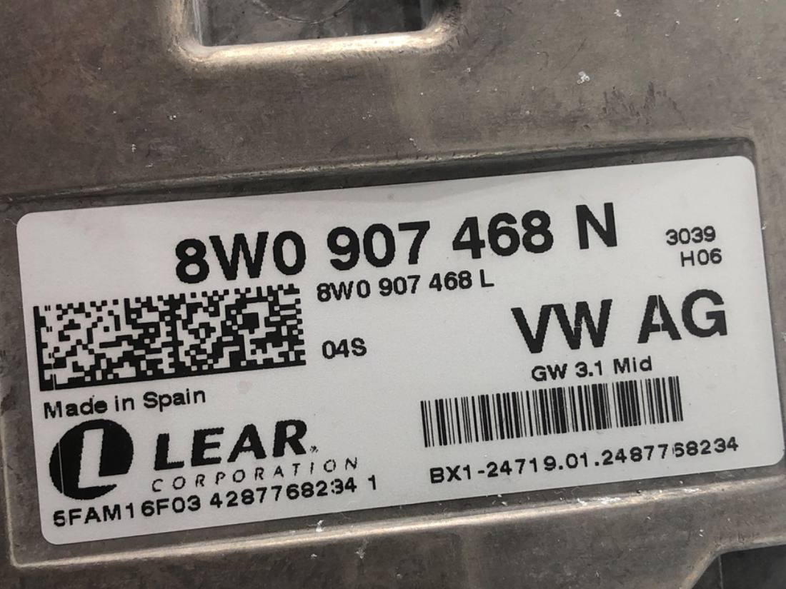Блок управления модуль Audi A4 B9 8W0907468N — фото детали 4