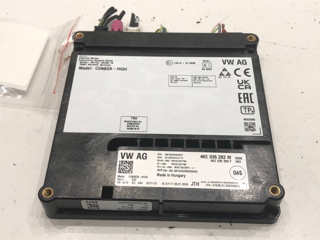Блок керування модуль Audi A4 B9 4KE035282M