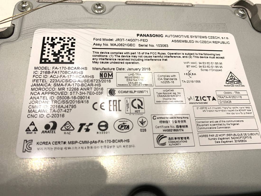 Блок керування модуль Ford S-max JJ5T-14G370-CFB — фото деталі 5